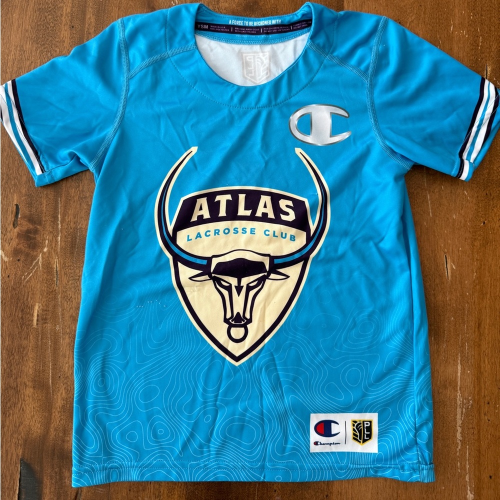 Champion Kids Atlas Lacrosse Club Teal Jersey
